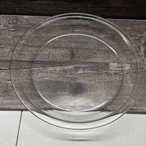 Vintage Pyrex #209‎ 9″ Wide-Rim Clear Glass Pie Plate – Embossed Pyrex